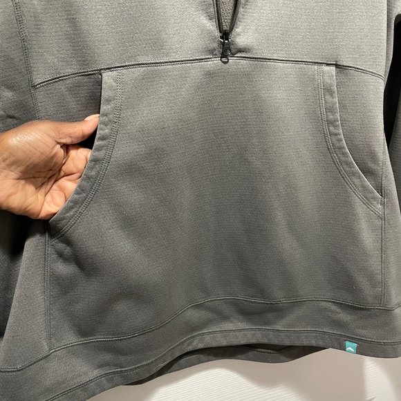 Simms Gray Men's Size XL 1/4 Zip Mock Neck Pullover Fishing Outdoor Jacket - Picture 3 of 7